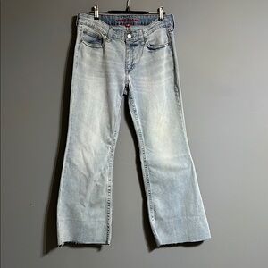Lucky Brand Light Blue Jeans flare leg size 10